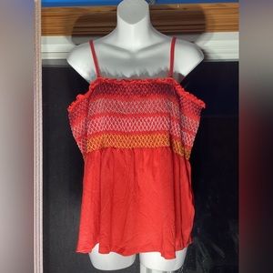 No Boundaries Spaghetti Stap Red Tube Top Size Juniors XL NWT